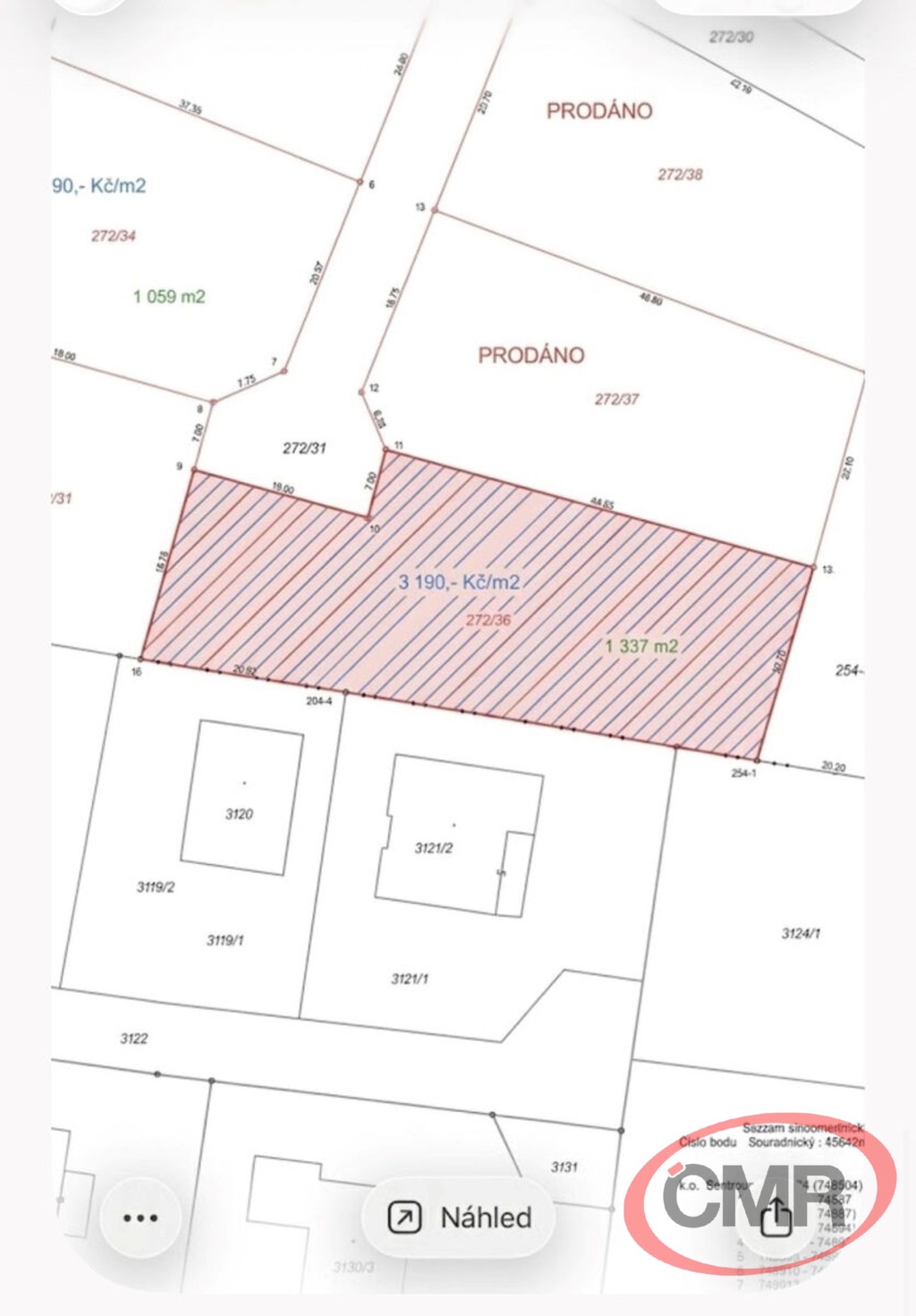 Pozemek pro bydlení · 1 059 m² · Sedlčany - 2