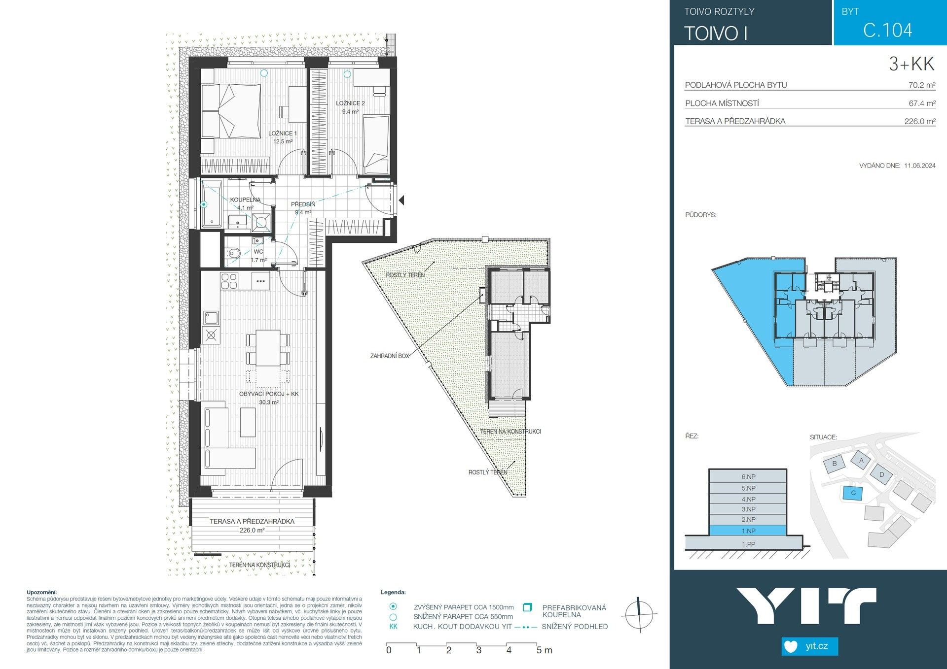 Prodej byt 3+kk - Komárkova, Praha, 67 m²
