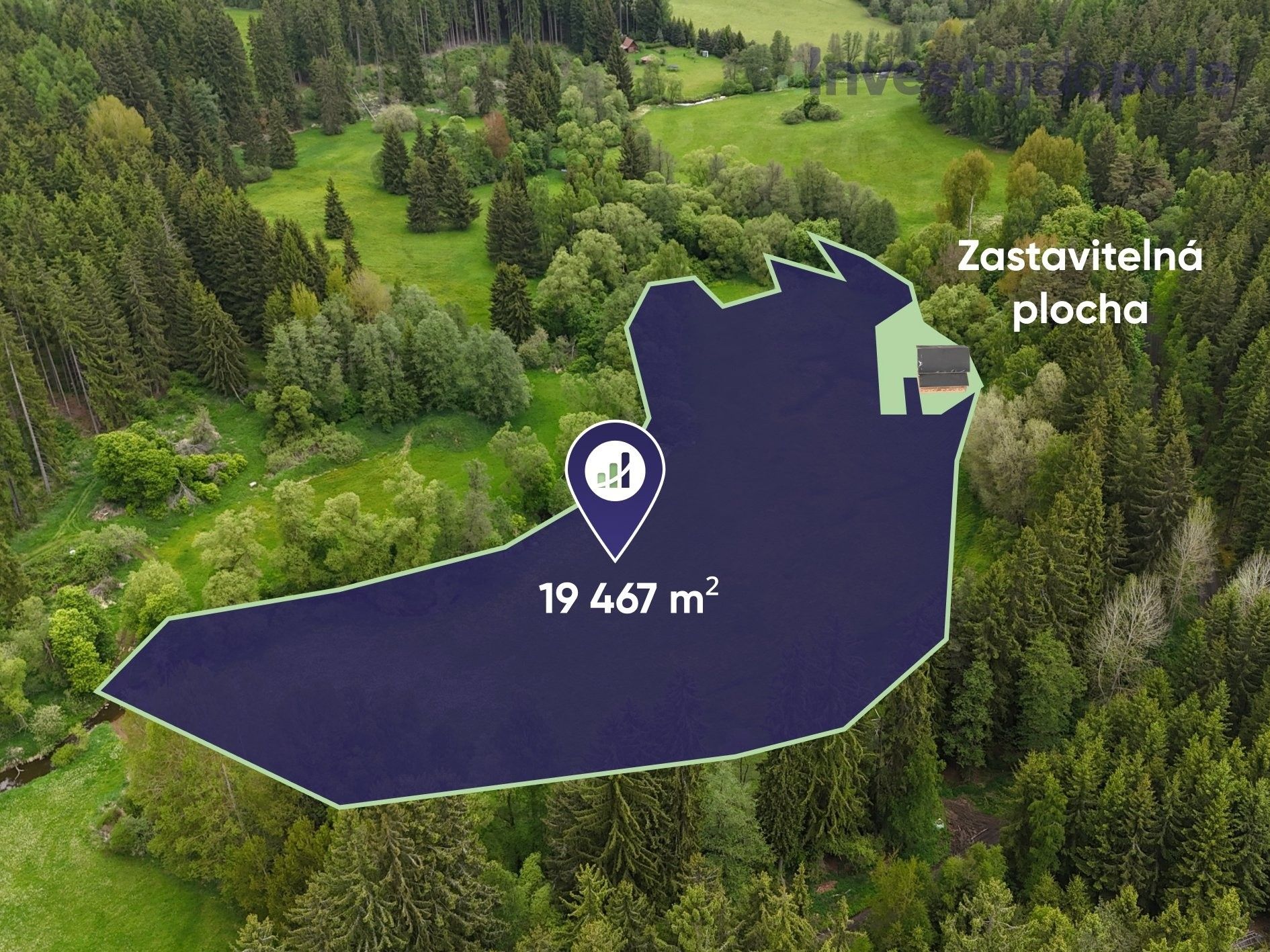 Louky, Útvina, 19 467 m² - 1