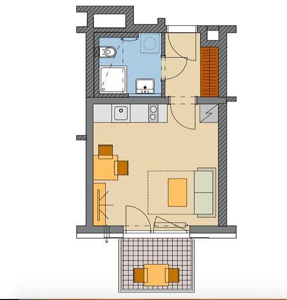 1+kk, Nádražní, Kralupy nad Vltavou, okres Mělník, 29 m² - 2