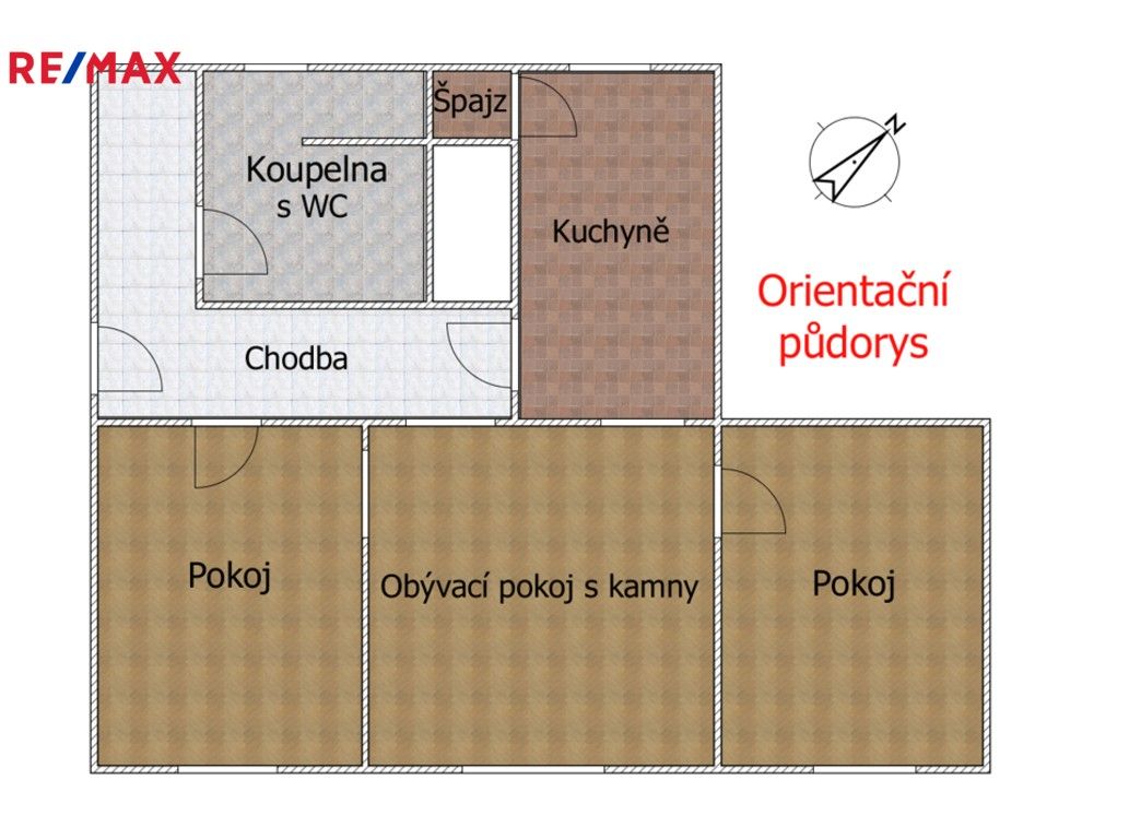 Prodej byt 3+1 - Arnoštov, Křišťanov, 74 m²