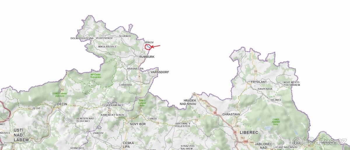 Pozemky pro bydlení, Jiříkov, 407 53