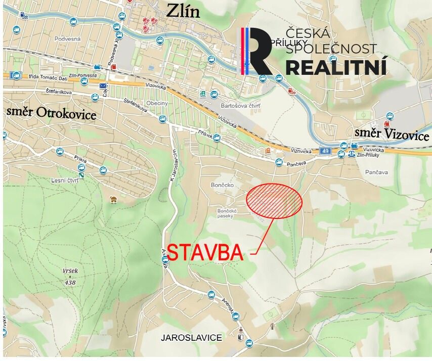 Prodej pozemek pro bydlení - Příluky, Zlín, 8 375 m² - 5