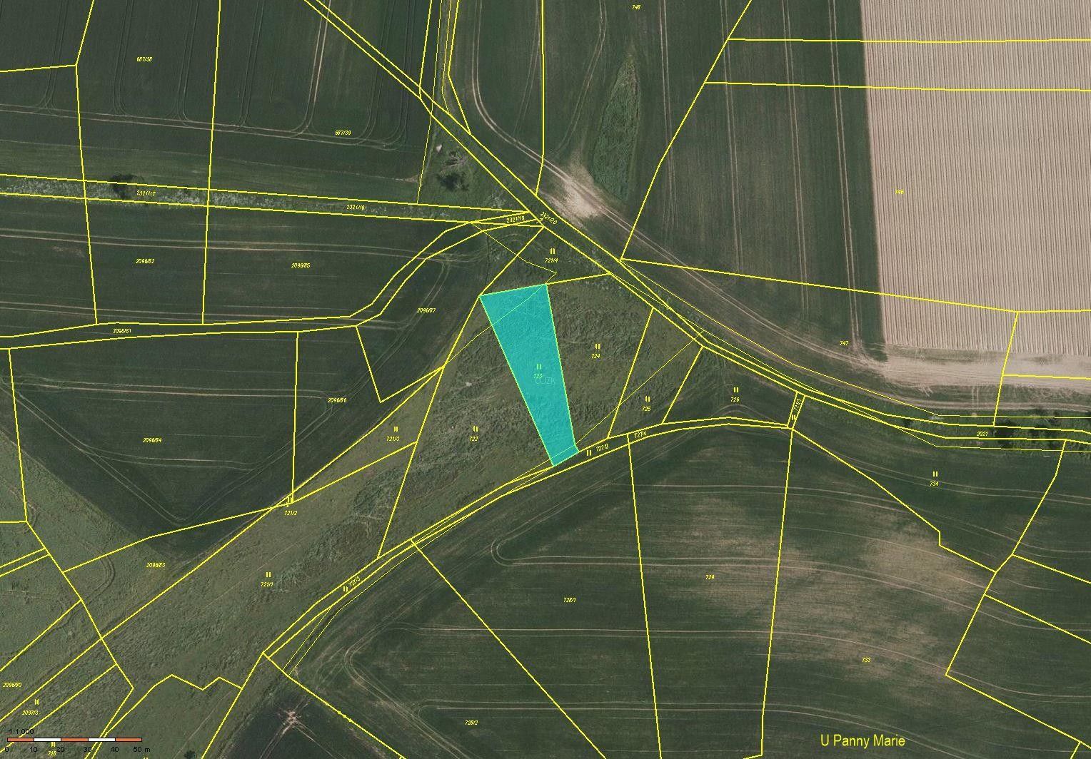 Zemědělské pozemky, Reksyně, Miličín, 1 340 m²