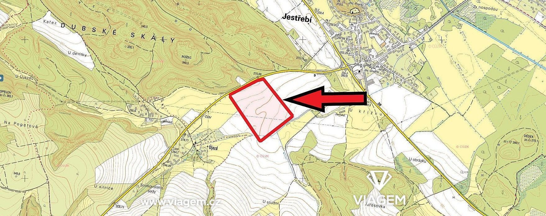Zemědělské pozemky, Jestřebí, okres Česká Lípa - 2