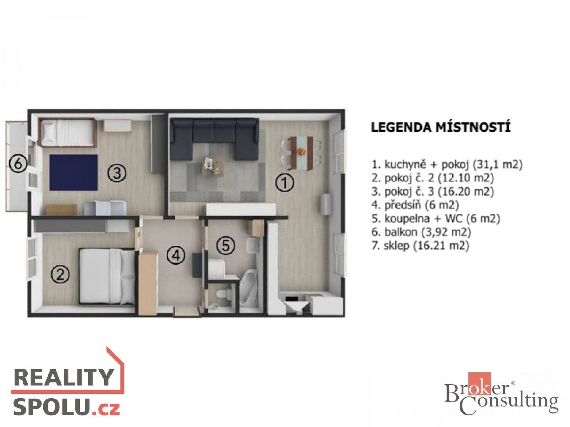 Prodej byt 3+kk - kpt. Otakara Jaroše, Vyškov, 91 m²