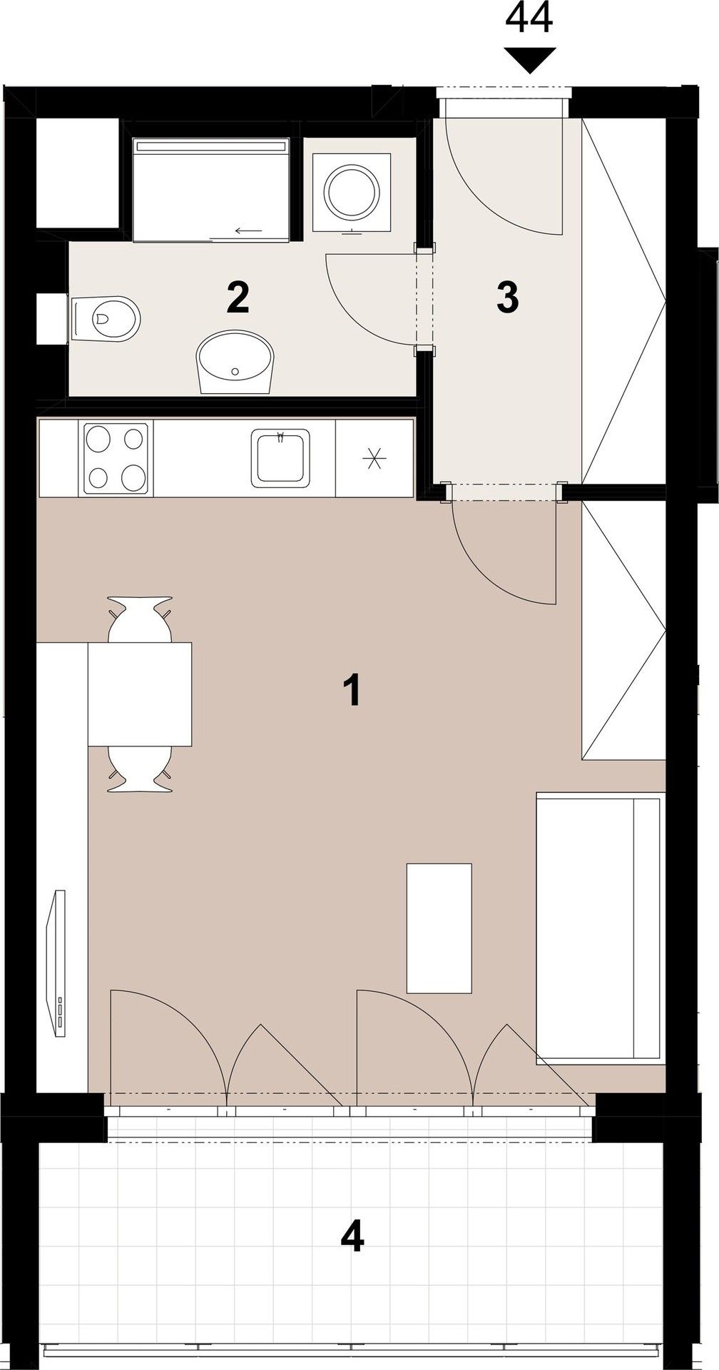 Prodej byt 1+kk - Makovská, Praha, 34 m²