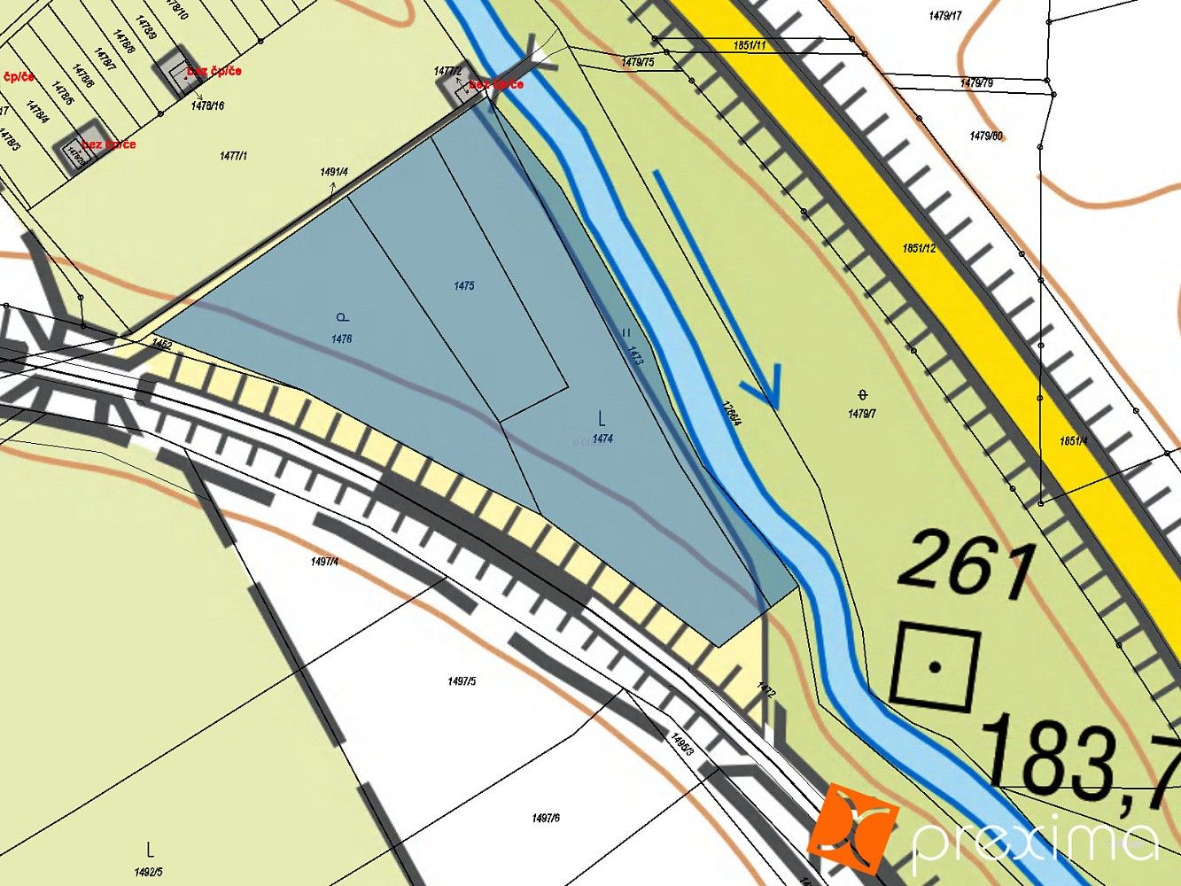 Pozemek · Postoloprty, okres Louny, Ústecký kraj - 3