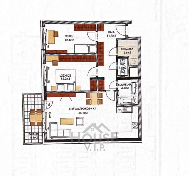 Byt 3+kk · 89 m² · Kardausova, Praha Dolní Měcholupy - 4