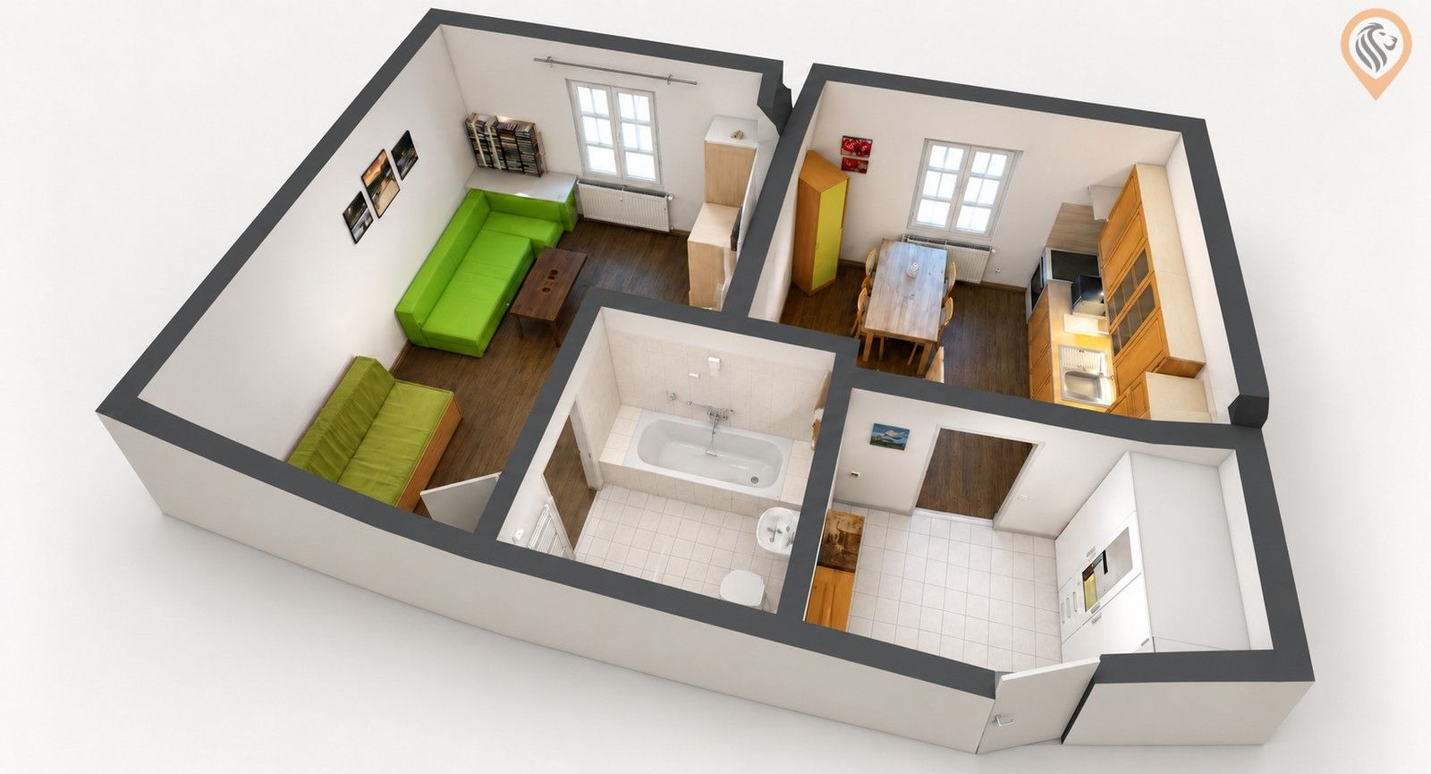 2+kk, Lesní 35, Janské Lázně, 42 m² - 2
