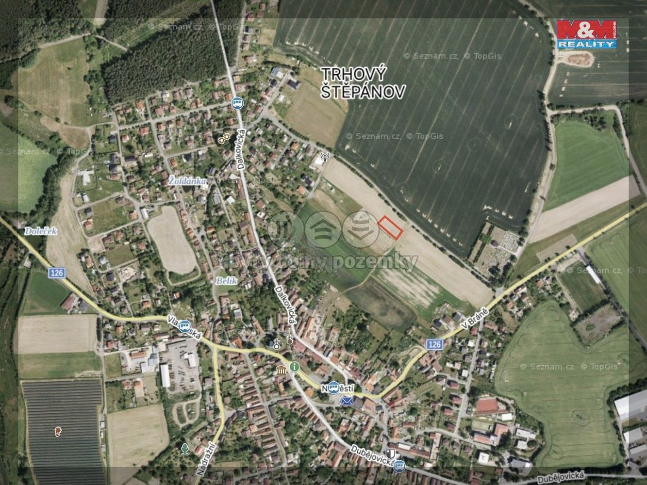 Prodej pozemek pro bydlení - Trhový Štěpánov, okres Benešov, Středočeský kraj - 5