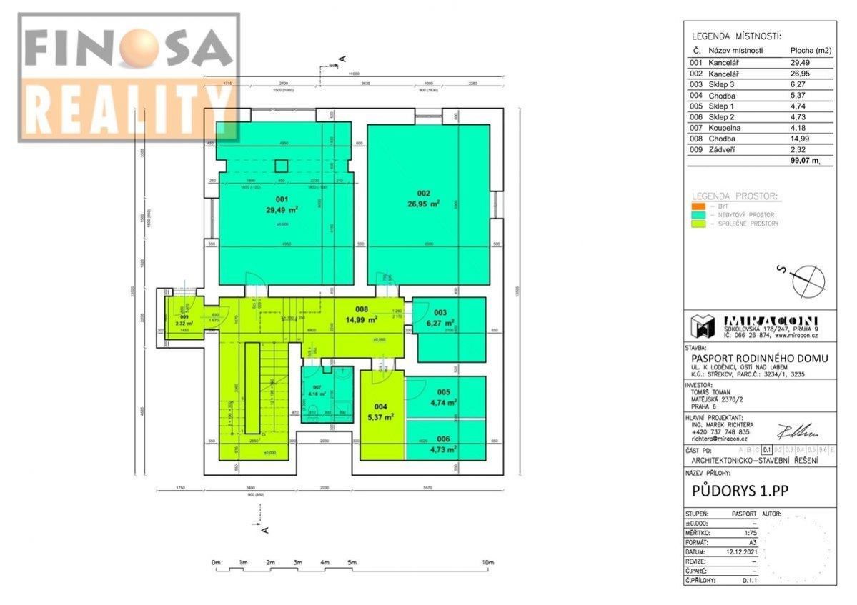 Byt 3+kk · 165 m² · K Loděnici  , Ústí nad Labem - 4