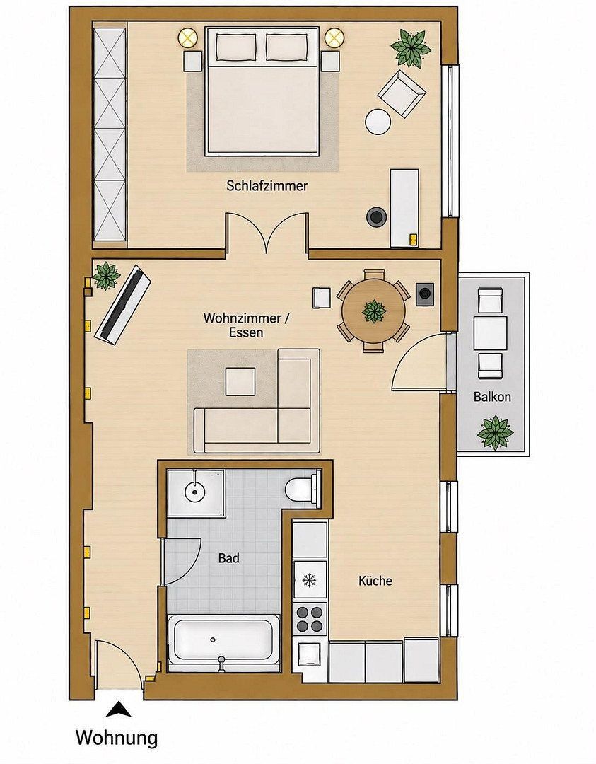 2+1, Berlin Wilmersdorf Berlin 10717, 56 m² - 2