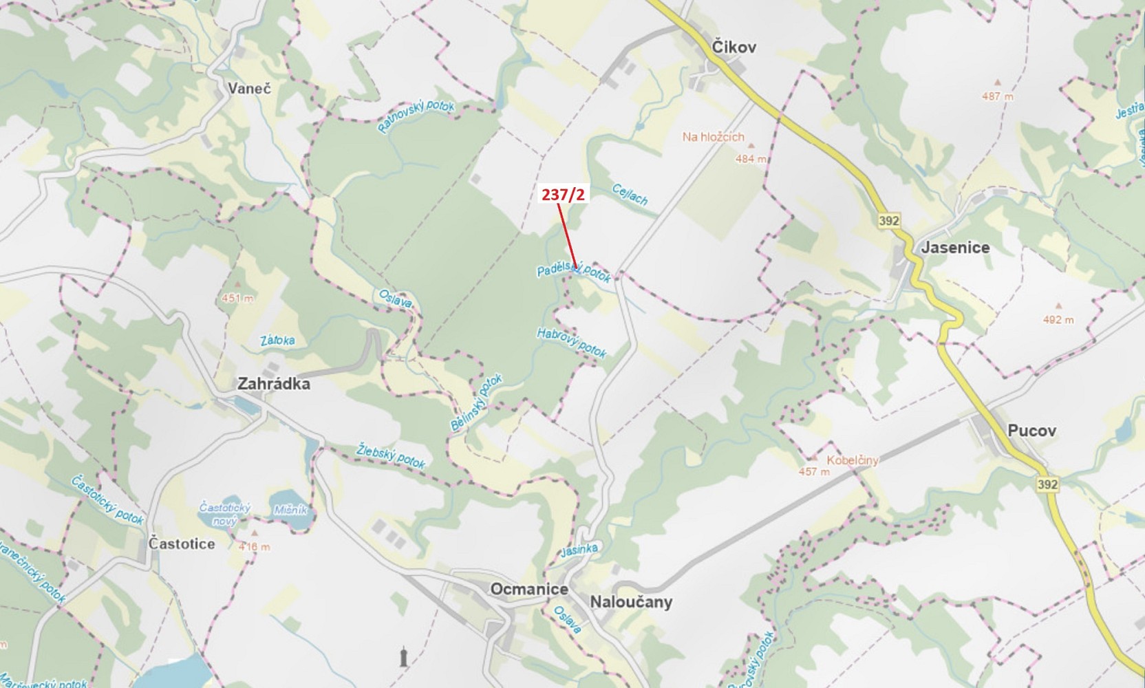 Louka, 510 m²