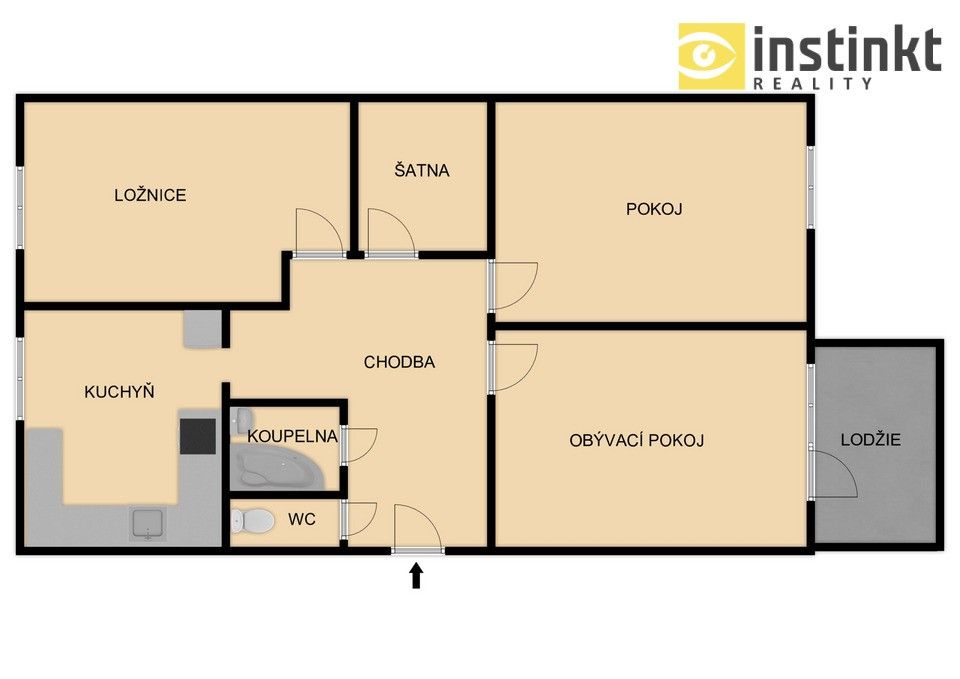 Pronájem byt 3+1 - Ruská, Plzeň, 78 m²