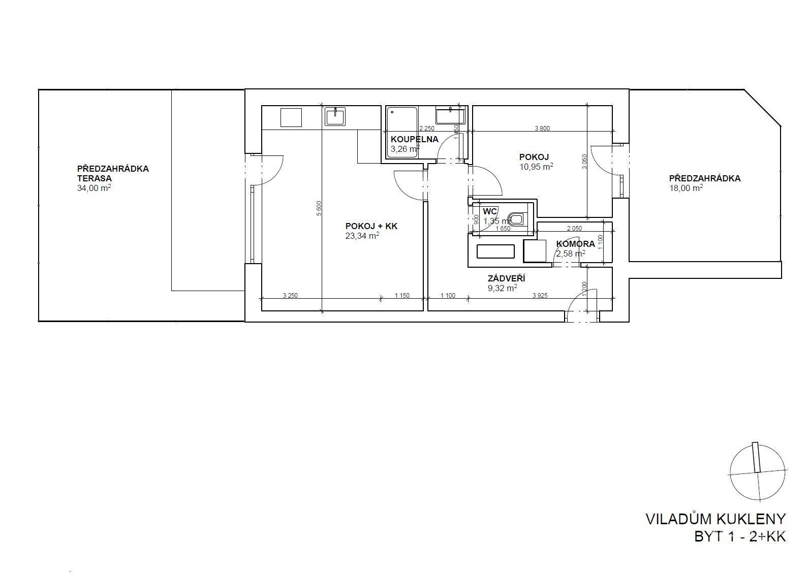 Byt 2+kk · 106 m² · Pražská třída 14, Hradec Králové Kukleny - 3