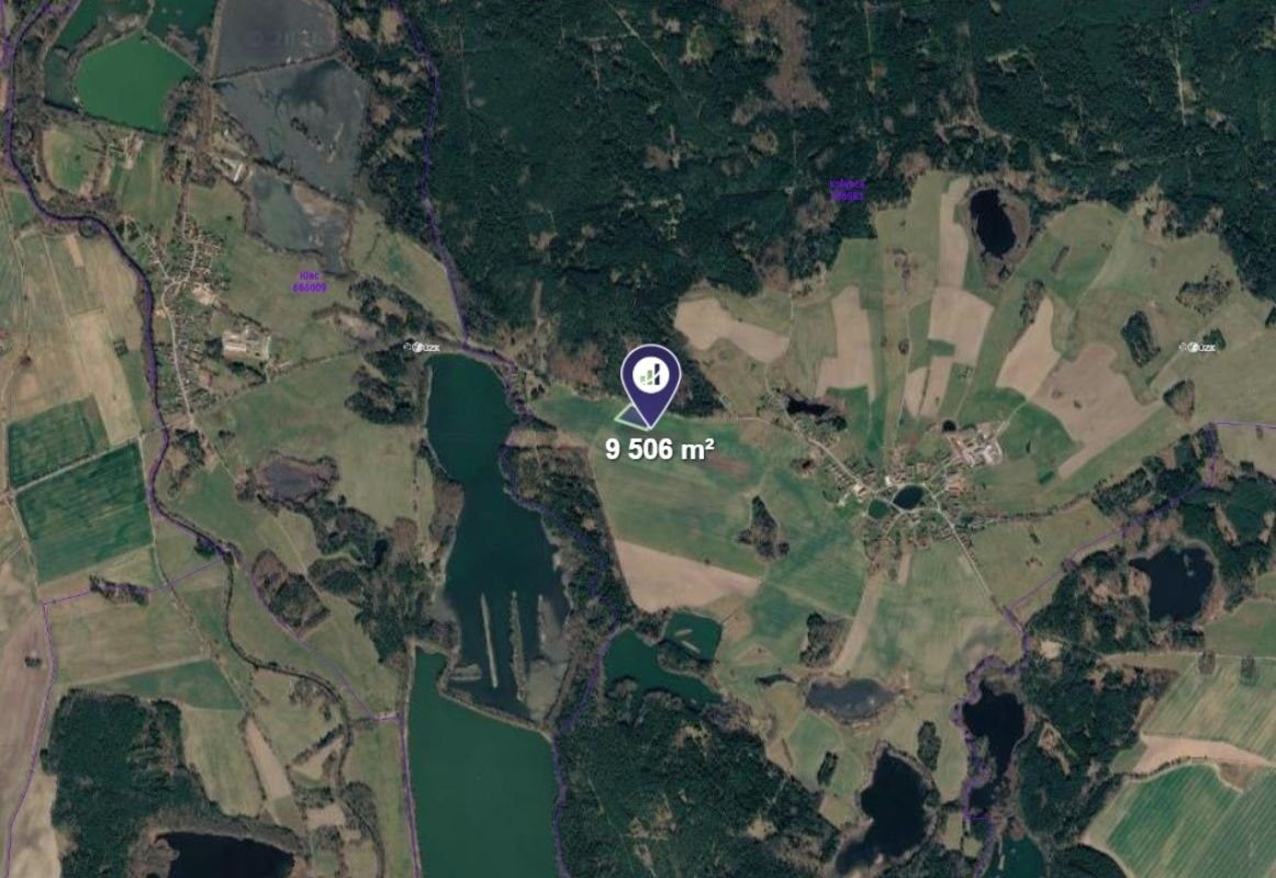 Prodej louka - Novosedly nad Nežárkou, 9 506 m² - 2