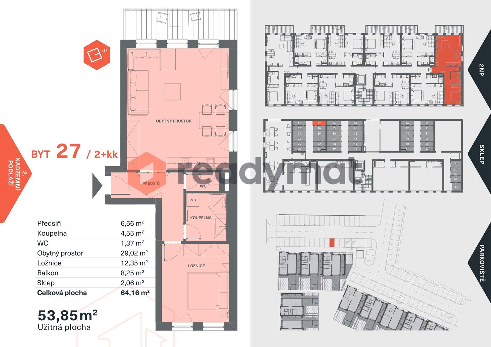 Byt 2+kk · 54 m² · Břeclav - 3
