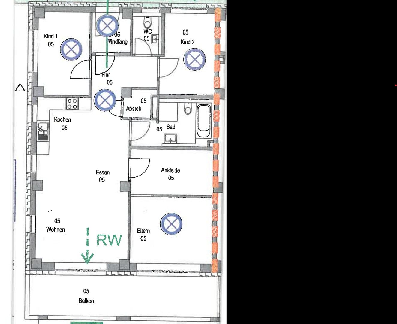 3+kk, Buchener Straße 9, , Bádensko-Württembersko, 106 m² - 1