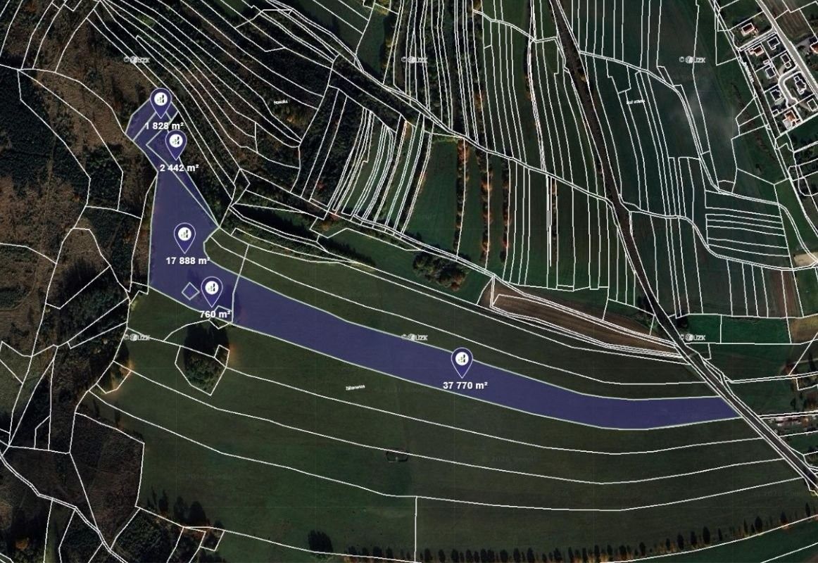 Zemědělské pozemky, Sedlejov, 60 688 m² - 1