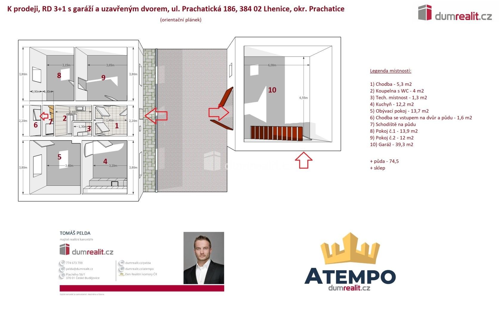 Prodej rodinný dům - Prachatická, Lhenice, 103 m² - 5