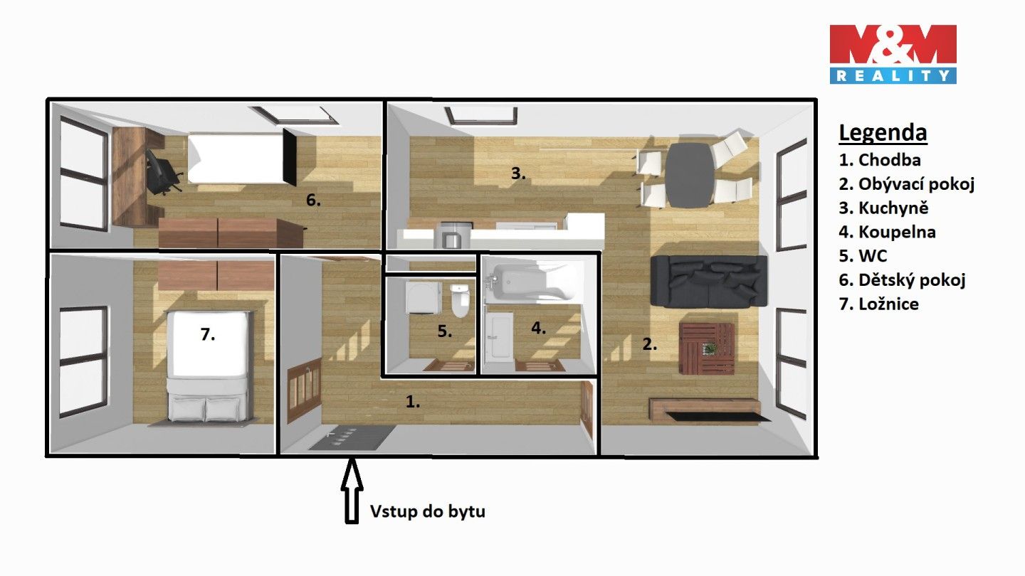 Byt 3+1 · 74 m² · Holíkova, Jílové u Prahy - 4