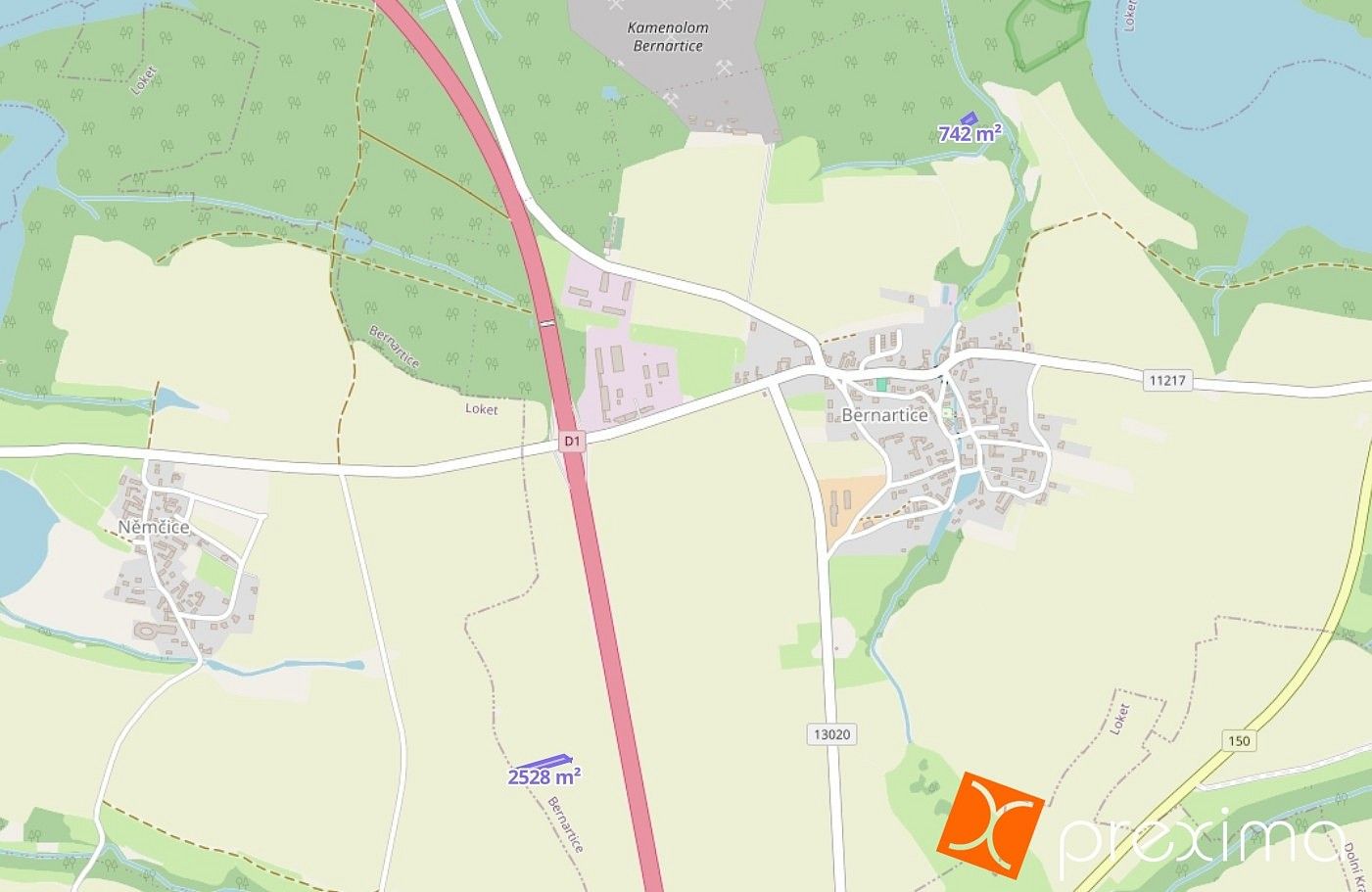 Prodej zemědělský pozemek - Bernartice, okres Benešov, Středočeský kraj - 2