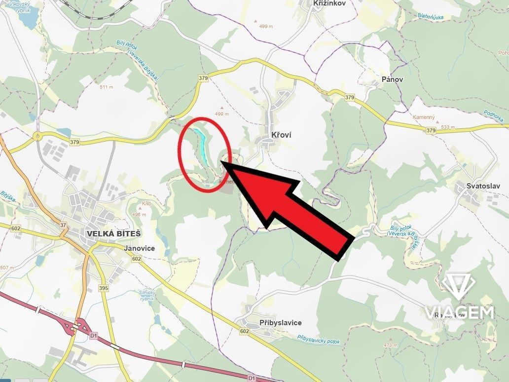 Stavební pozemek, Velká Bíteš – pohled 3