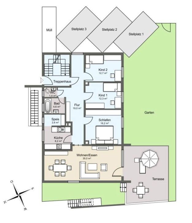 4+1, , Bavorsko, 129 m² - 2
