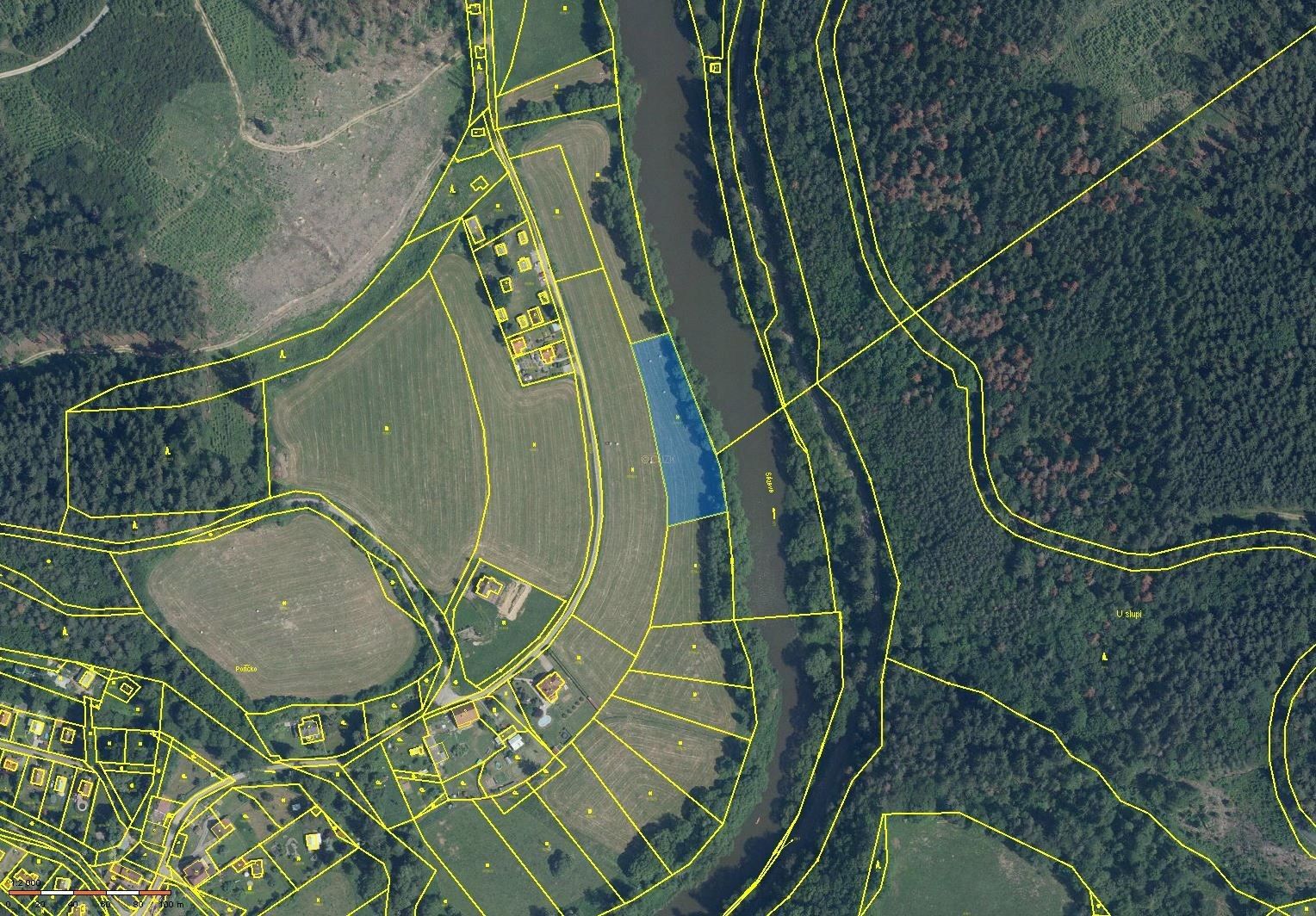 Louky, Čeřenice, Sázava, 3 578 m² - 1