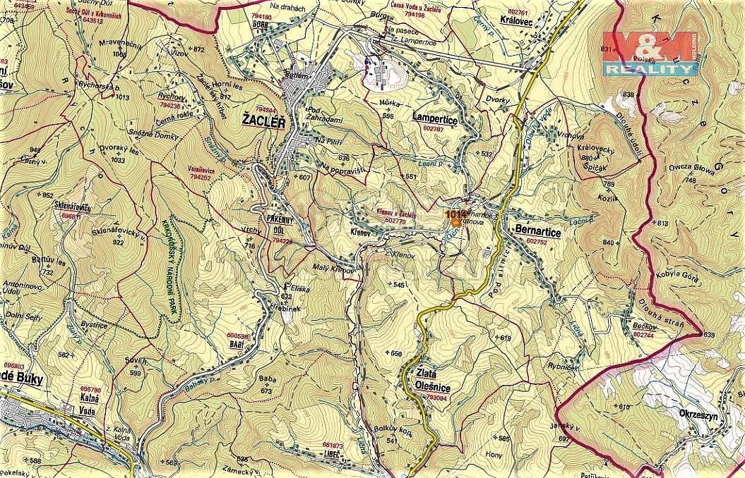 Prodej louka - Bernartice, okres Trutnov, Královéhradecký kraj - 2