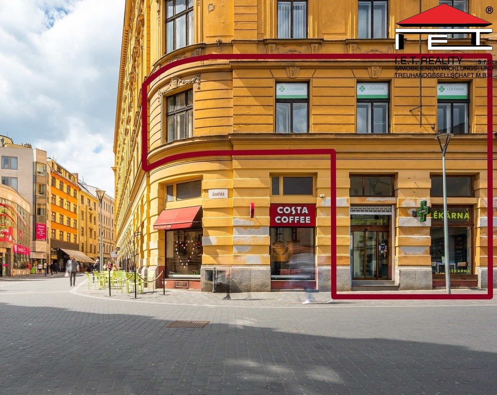 Pronájem obchodní prostory - Josefská, Brno, 189 m²