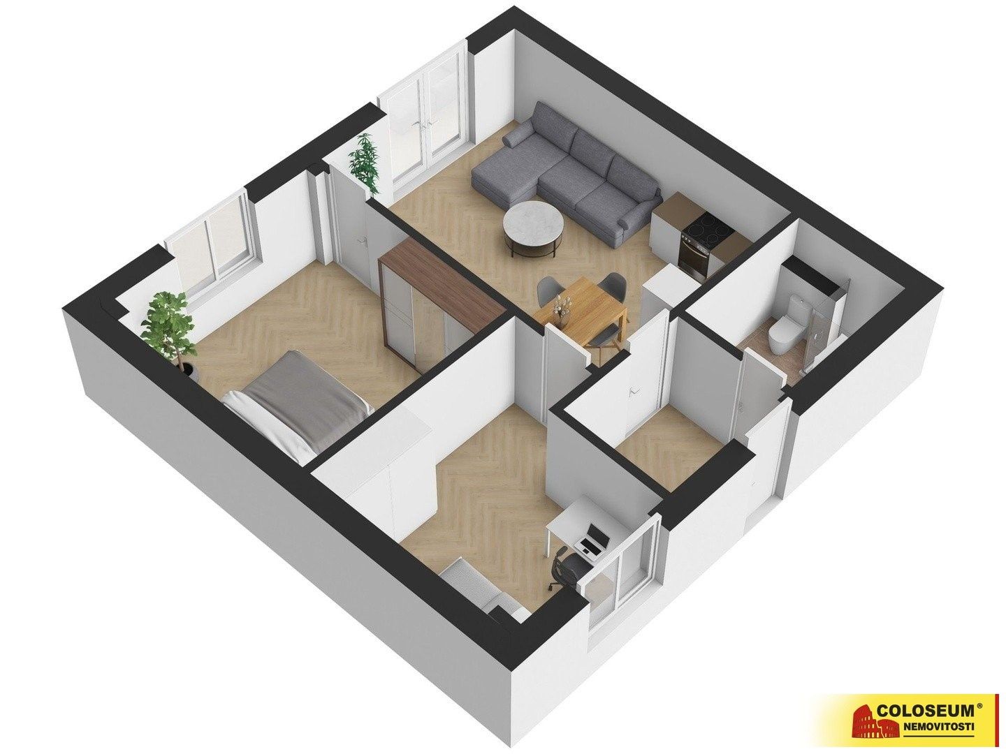 Prodej rodinný dům - Hevlín, 60 m²