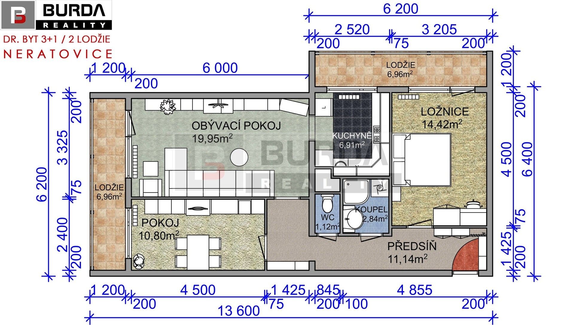 Byt 3+1 · 81 m² · Na Skalkách, Neratovice - 4