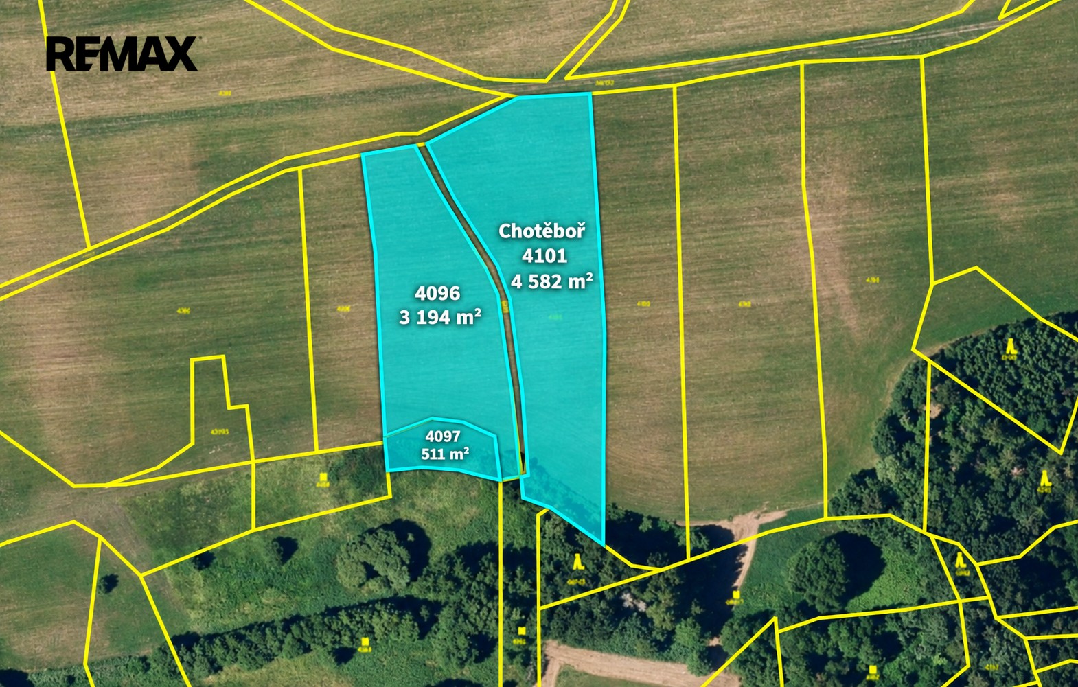 Zemědělské pozemky, Chotěboř, 46 277 m² - 1