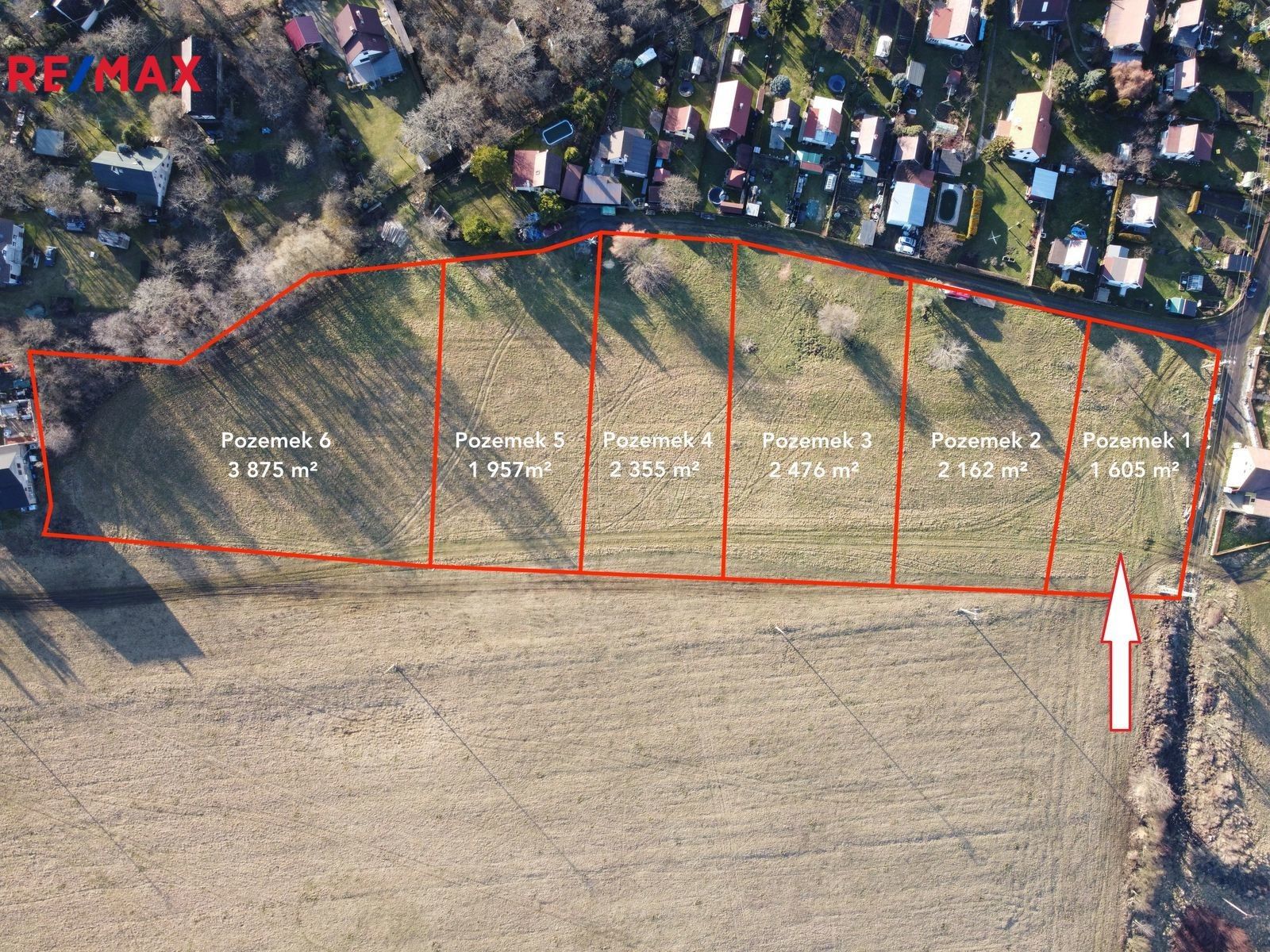 Prodej pozemek pro bydlení - Homole u Panny, 1 605 m²