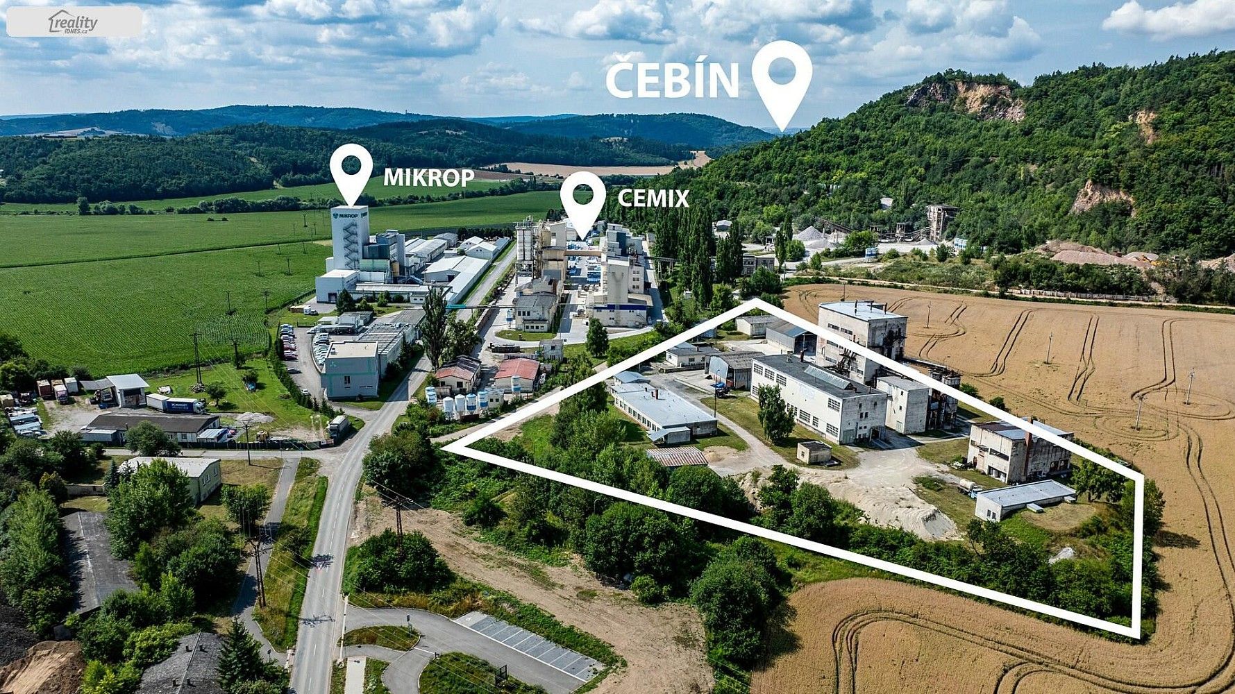 Sklady, Čebín, okres Brno-venkov, Jihomoravský kraj, 3 507 m² - 1