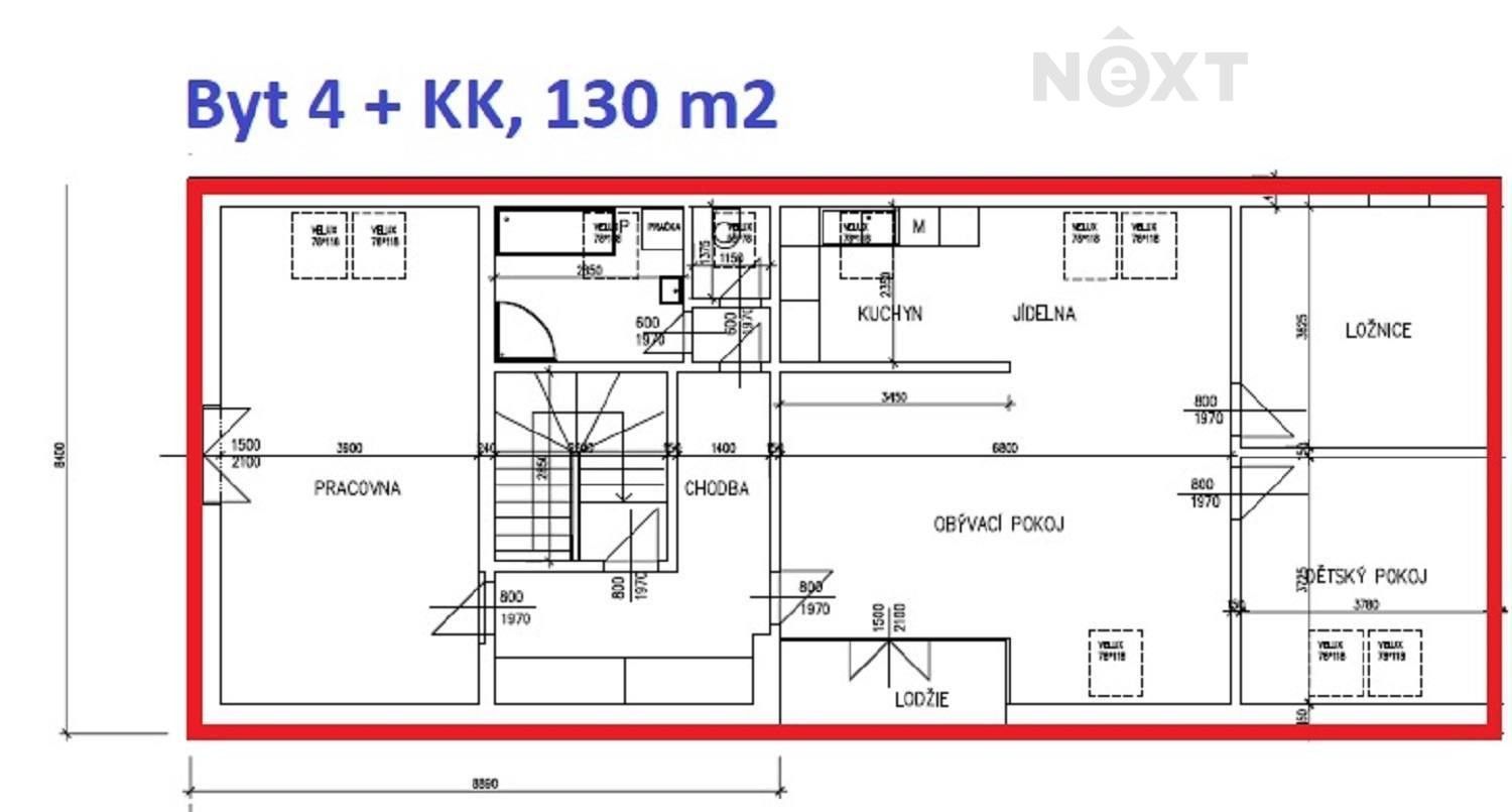 Pronájem byt 4+kk - U Jednoty 340, Tábor Čekanice, 130 m² - 5