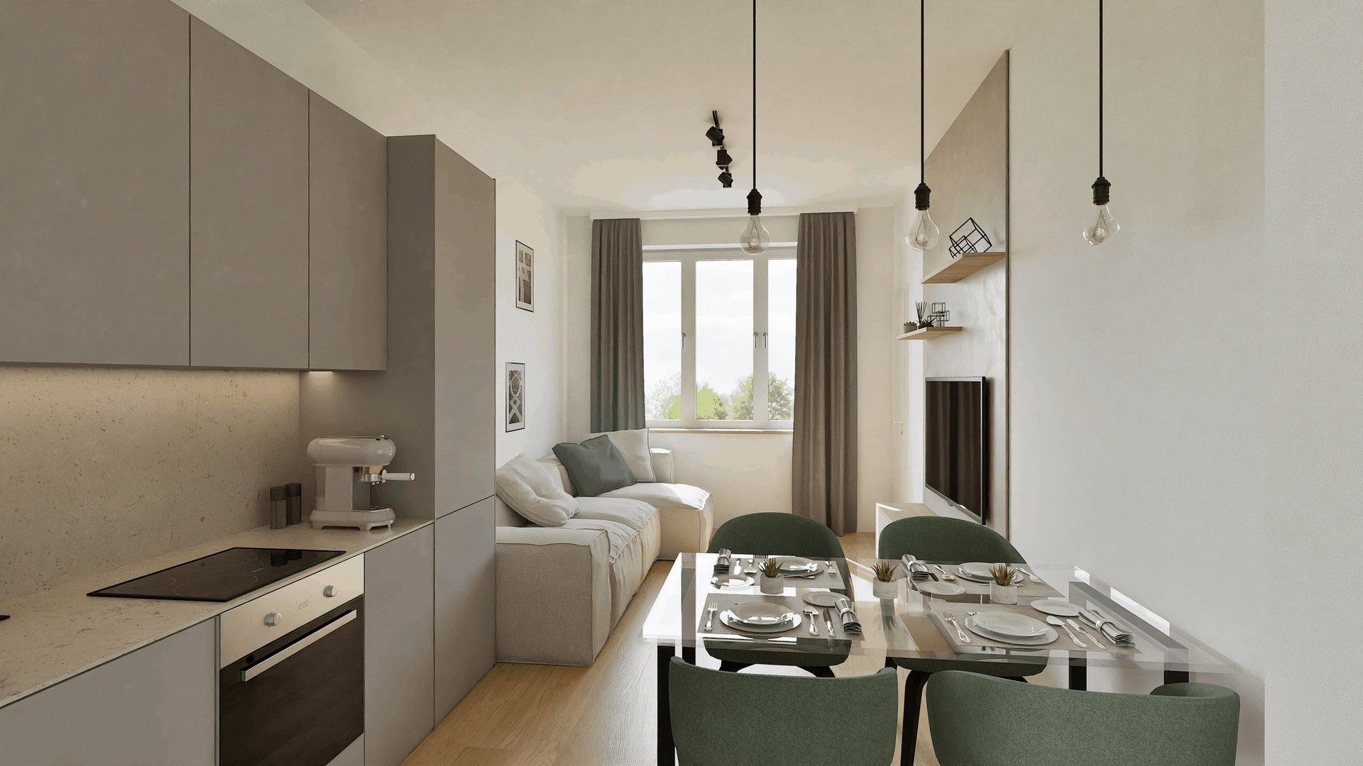 2+kk, Nad Kajetánkou, Praha, 51 m²