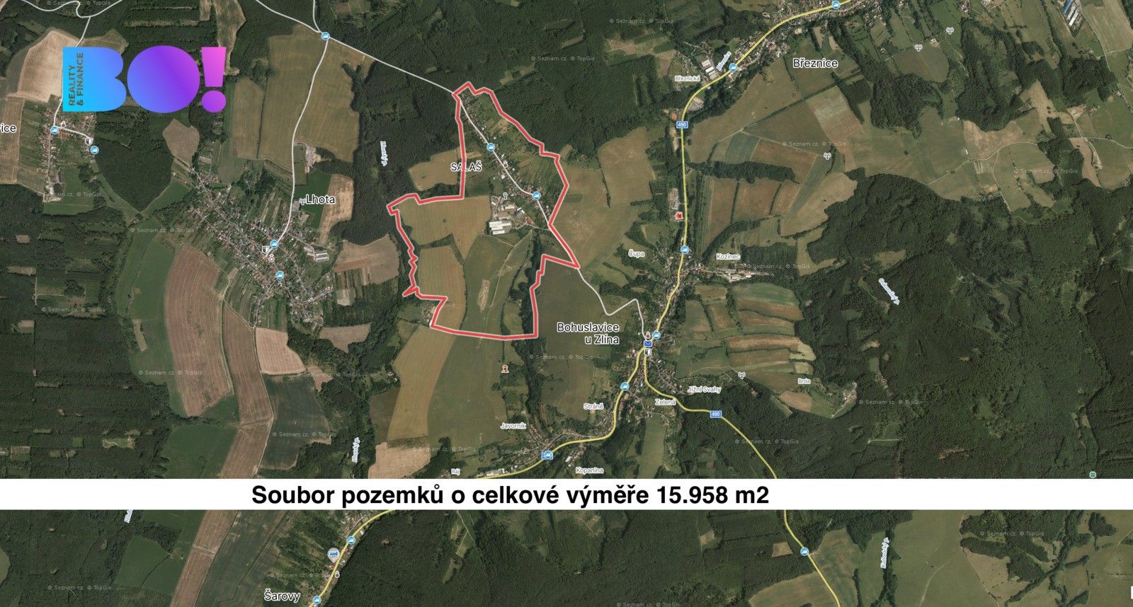 Louky, Zlín, 15 958 m²