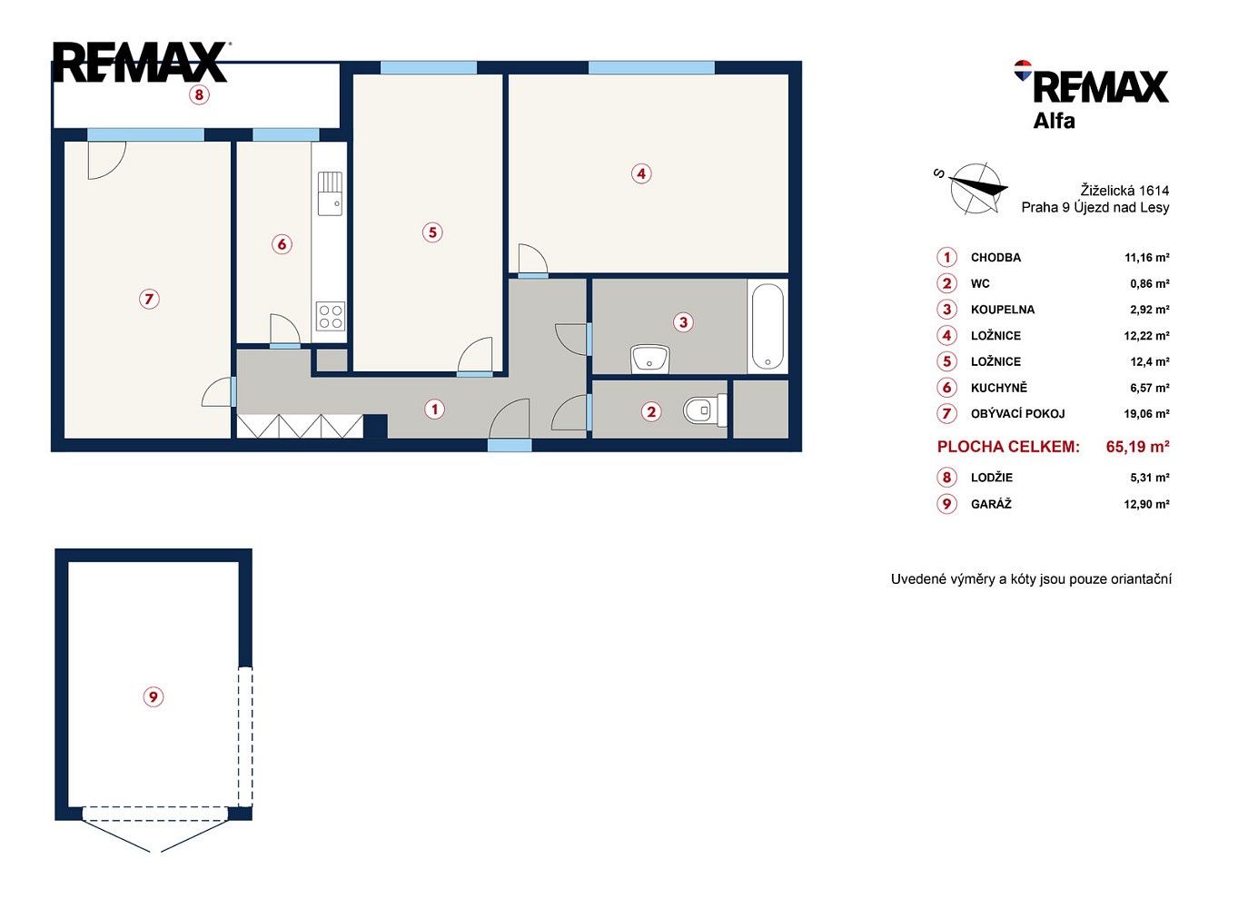 3+1, Praha - Újezd nad Lesy, okres Praha 21, Hlavní město Praha, 68 m² - 2