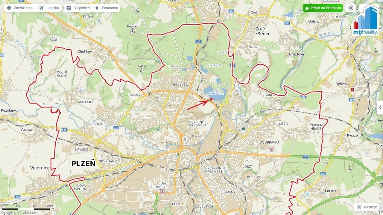 Pozemek pro bydlení · 1 104 m² · U Velkého rybníka, Plzeň - 3