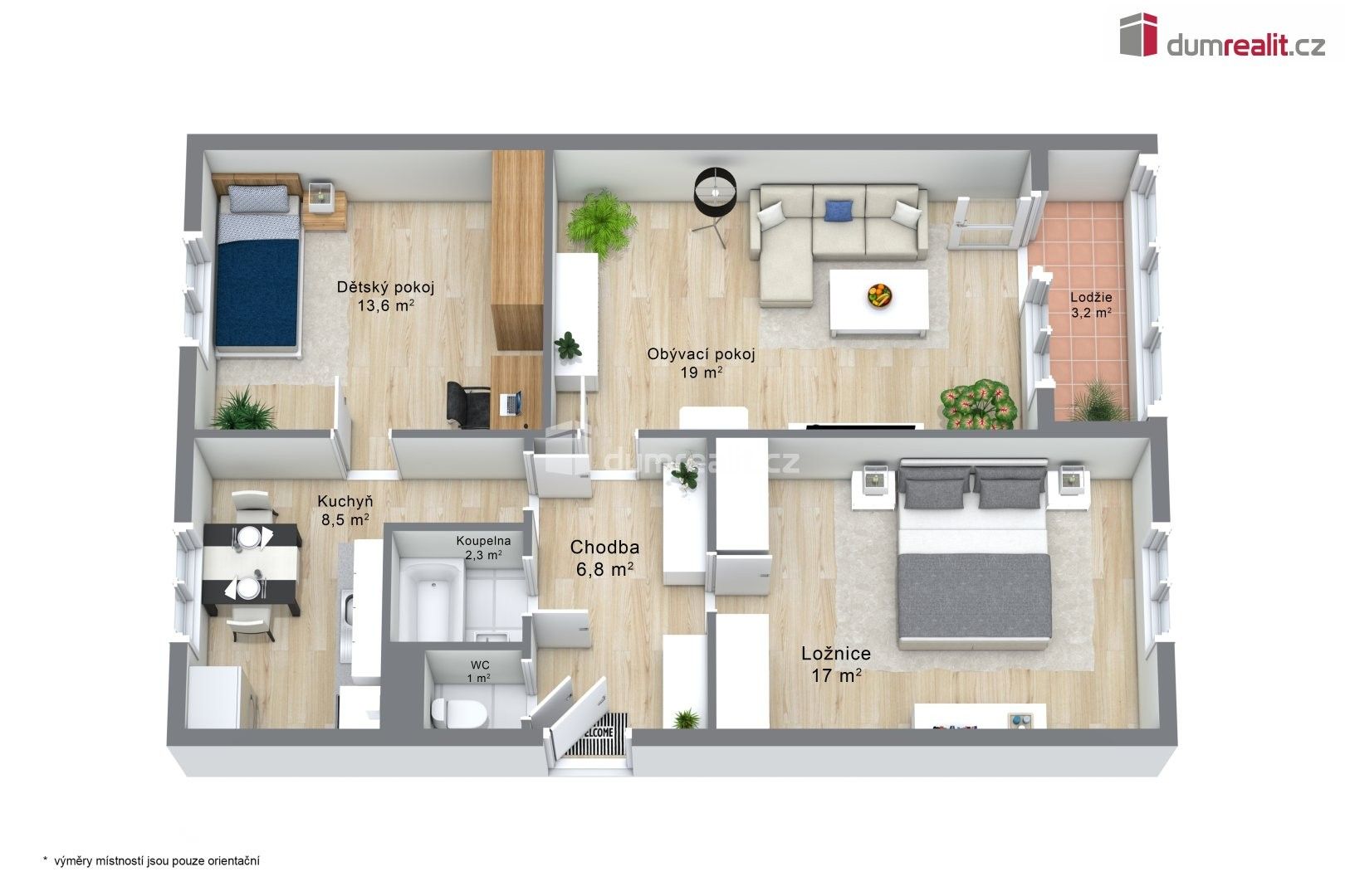 3+1, Májová, Ostrov, 69 m² - 2