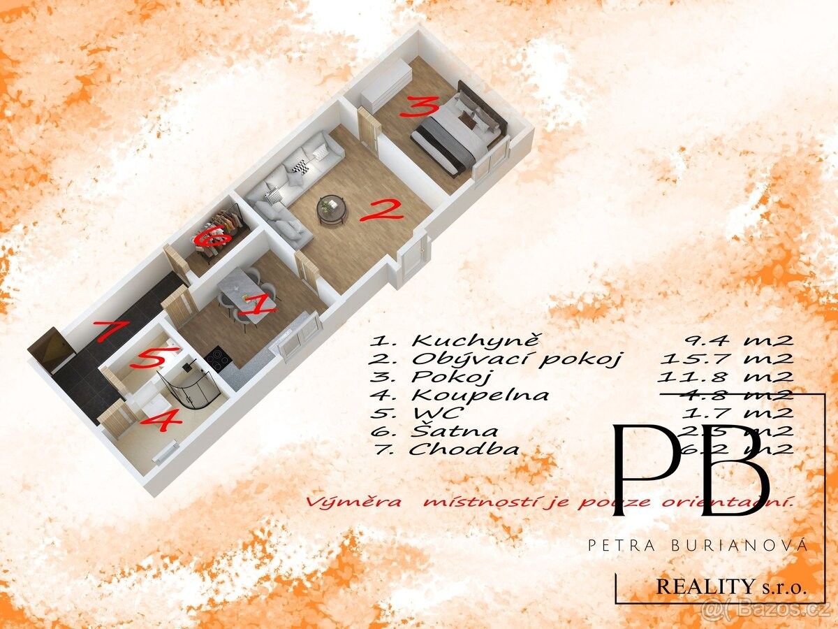 Pronájem byt - Vémyslice, 671 42