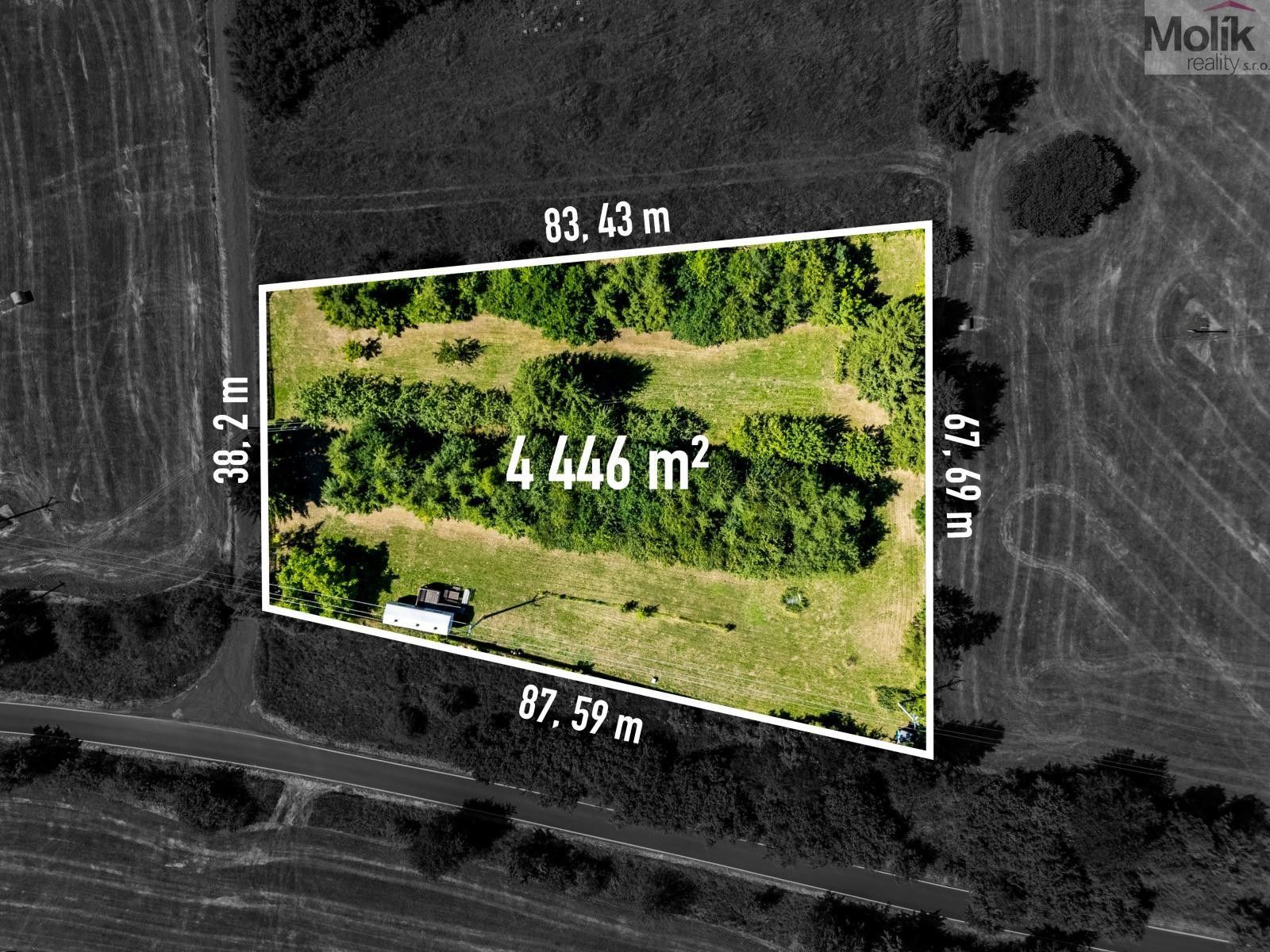 Prodej zahrada - Lukov, Teplice, 4 446 m²