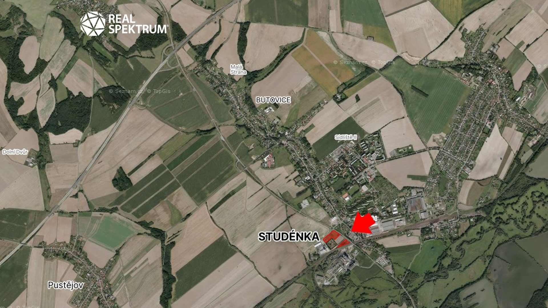 Komerční pozemky, Studénka, 22 916 m² - 2