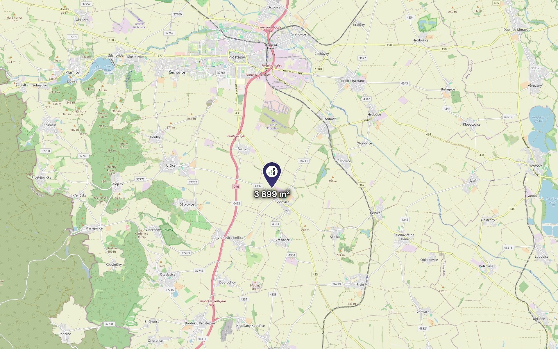 Zemědělský pozemek · 1 300 m² · Výšovice - 3