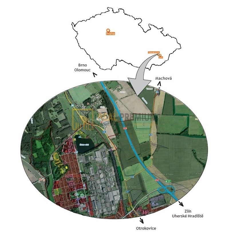 Komerční pozemky, Otrokovice, okres Zlín, Zlínský kraj - 1