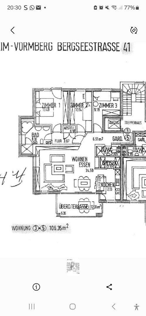 4+1, Bergseestraße 41, , Bádensko-Württembersko, 106 m² - 1