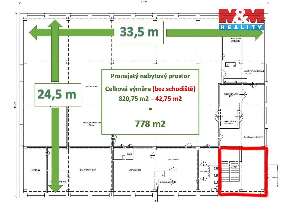 Sklady, Mostecká, Jirkov, okres Chomutov, 724 m² - 2